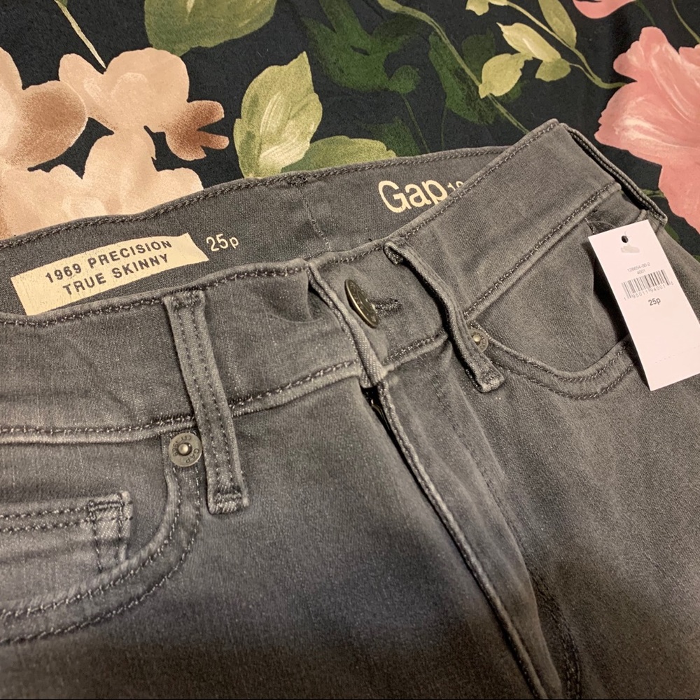 GAP 1969 precision true skinny - gray jeans